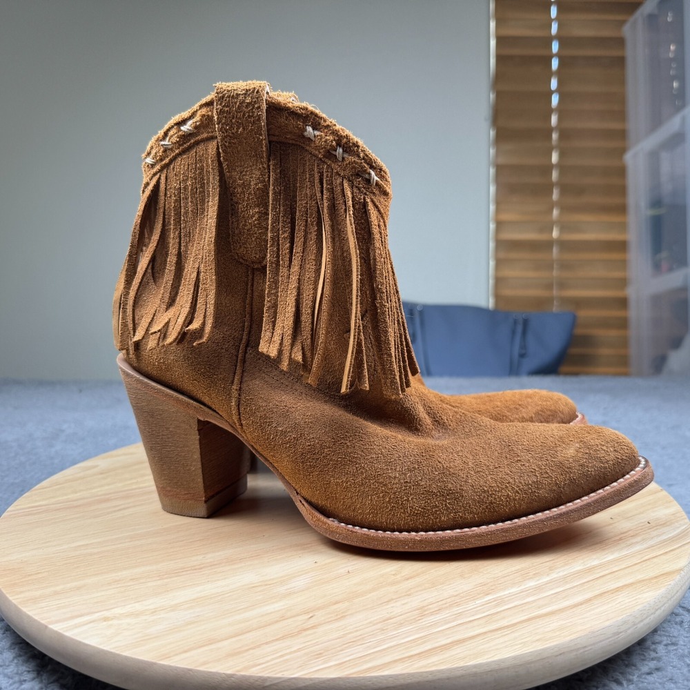 Idyllwind Miranda Lambert Womens Boots Brown Suede Heeled Western Fringe Sz 10B
